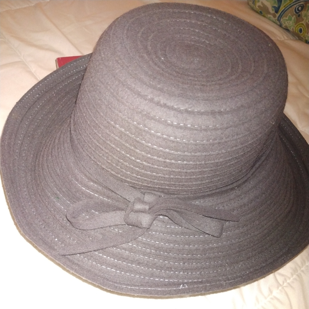 Grey wool hat